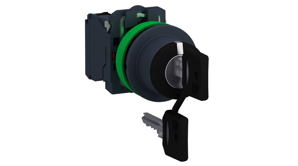 Key-Operated Switch 2NO 600 V 3-Pos 45° Latching Function